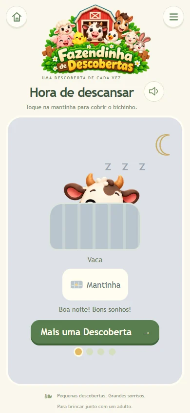 Animal coberto por uma mantinha na hora de descansar